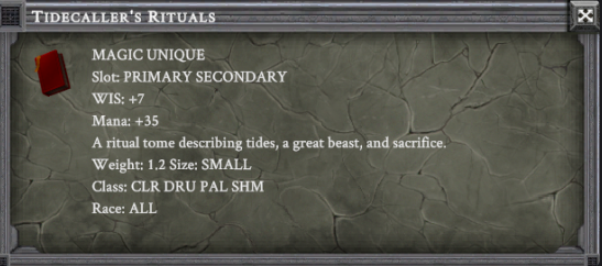 TIDECALLER'S RITUALS item card